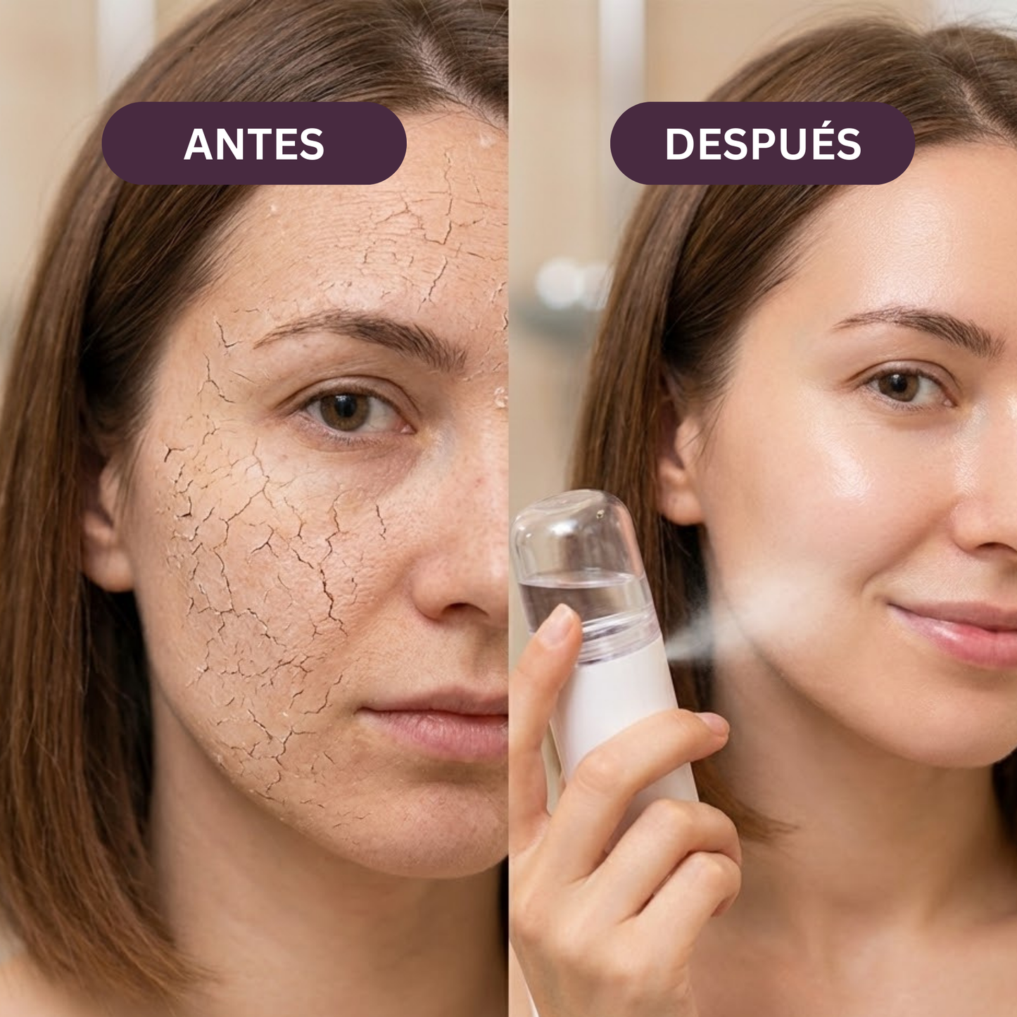 Hidratación facial portátil