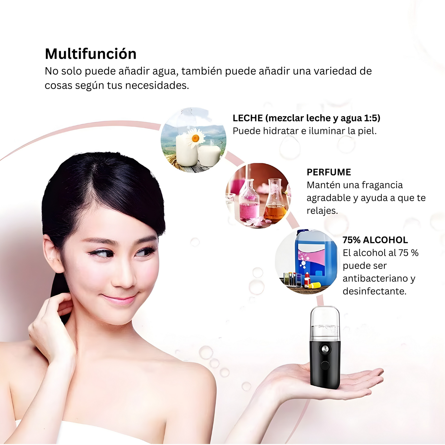 Hidratación facial portátil